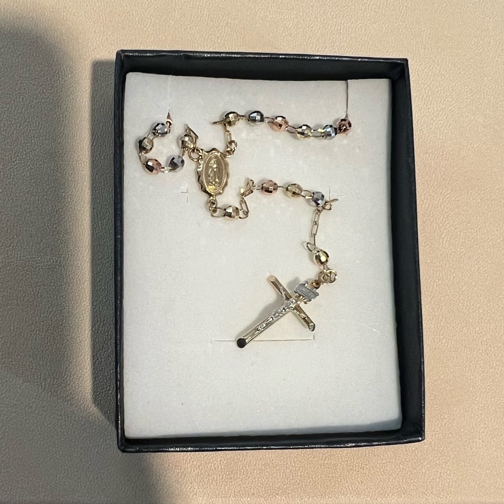 Gold rosary